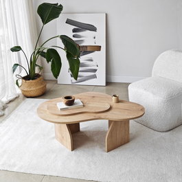Hanah Home Mesa de Centro Melted - Sapphire Oak